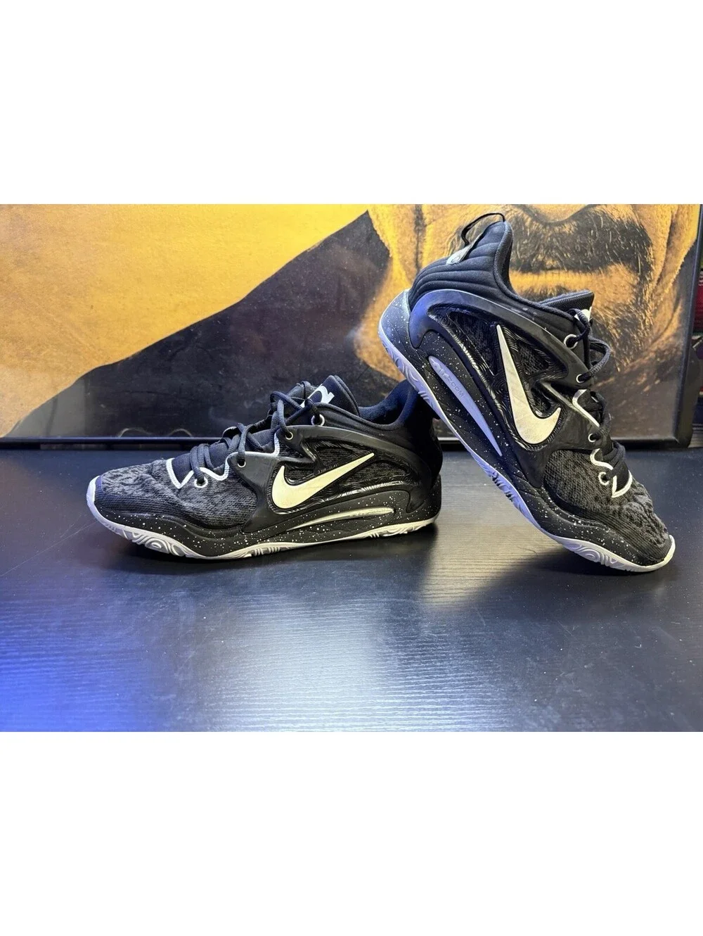 Nike KD 15 TB Black White Speckled Men’s Size 13 Basketball DO9826-002